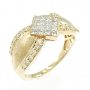 K18YG ダイヤモンド リング 0.70CT