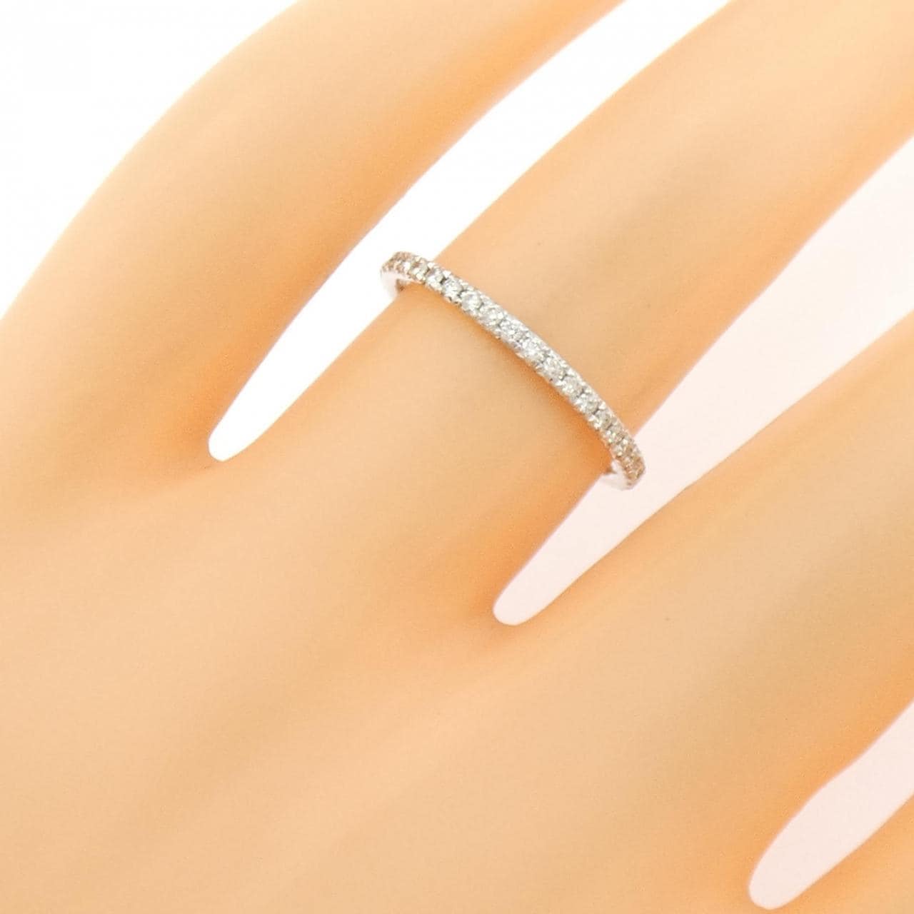 K18WG フルエタニティ ダイヤモンド リング 0.25CT