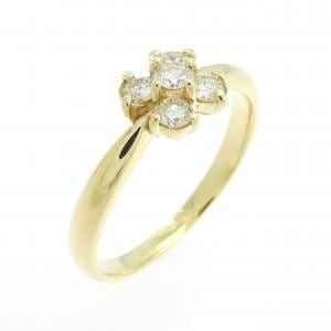 K18YG ダイヤモンド リング 0.32CT