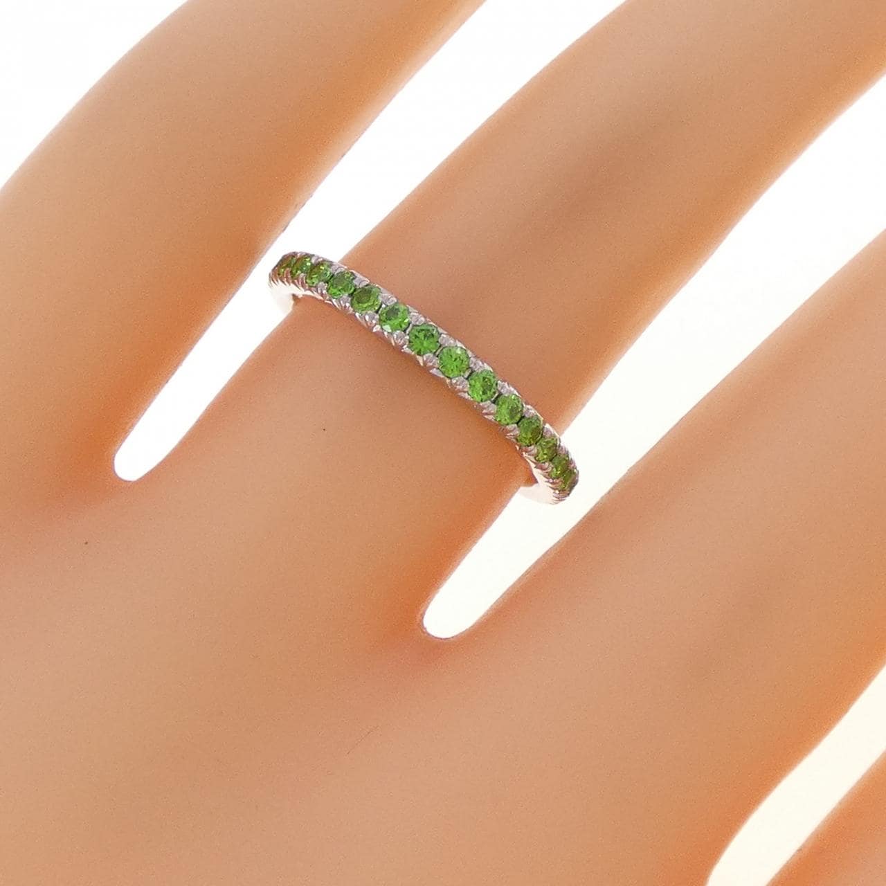 PT900 デマントイドガーネット リング 0.43CT