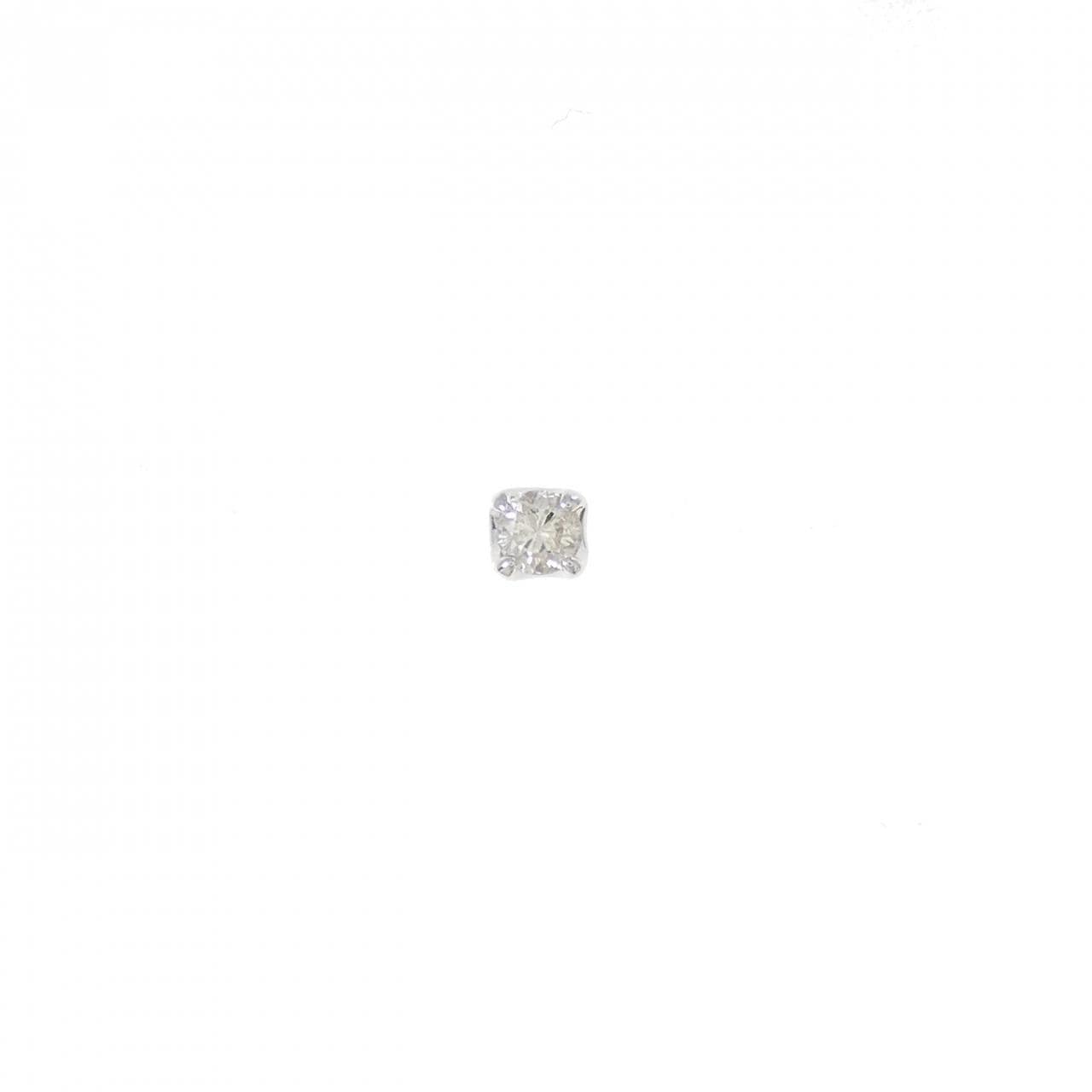 PT900 ダイヤモンド ピアス 0.1CT 片耳