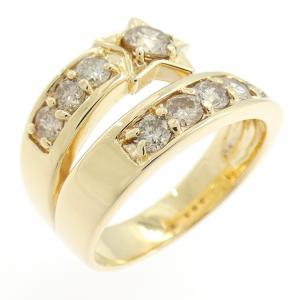 K18YG スター ダイヤモンド リング 1.00CT