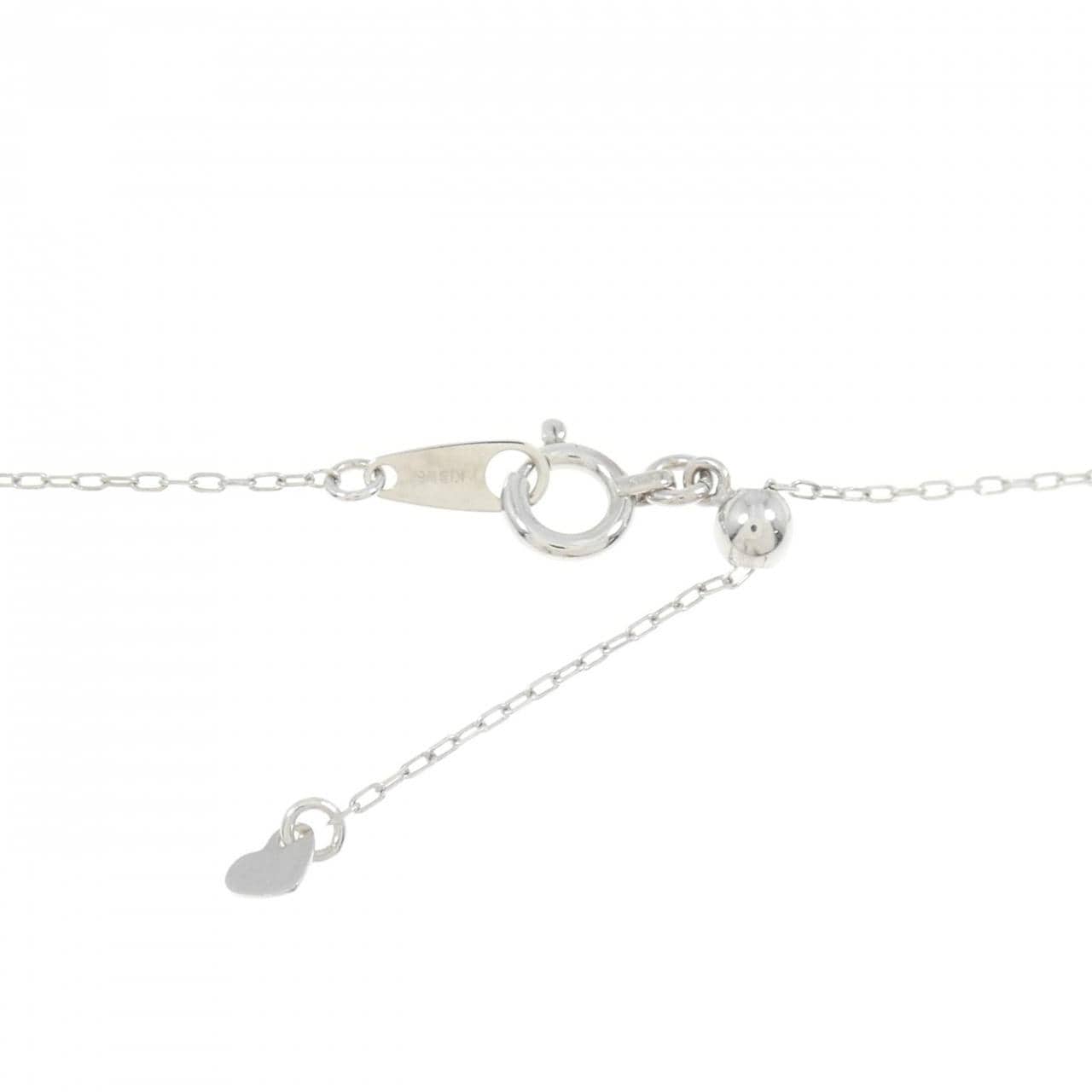 K18WG ダイヤモンド ネックレス 0.10CT