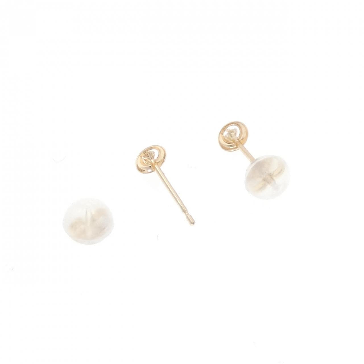 【新品】K10YG ダイヤモンド ピアス 0.024CT