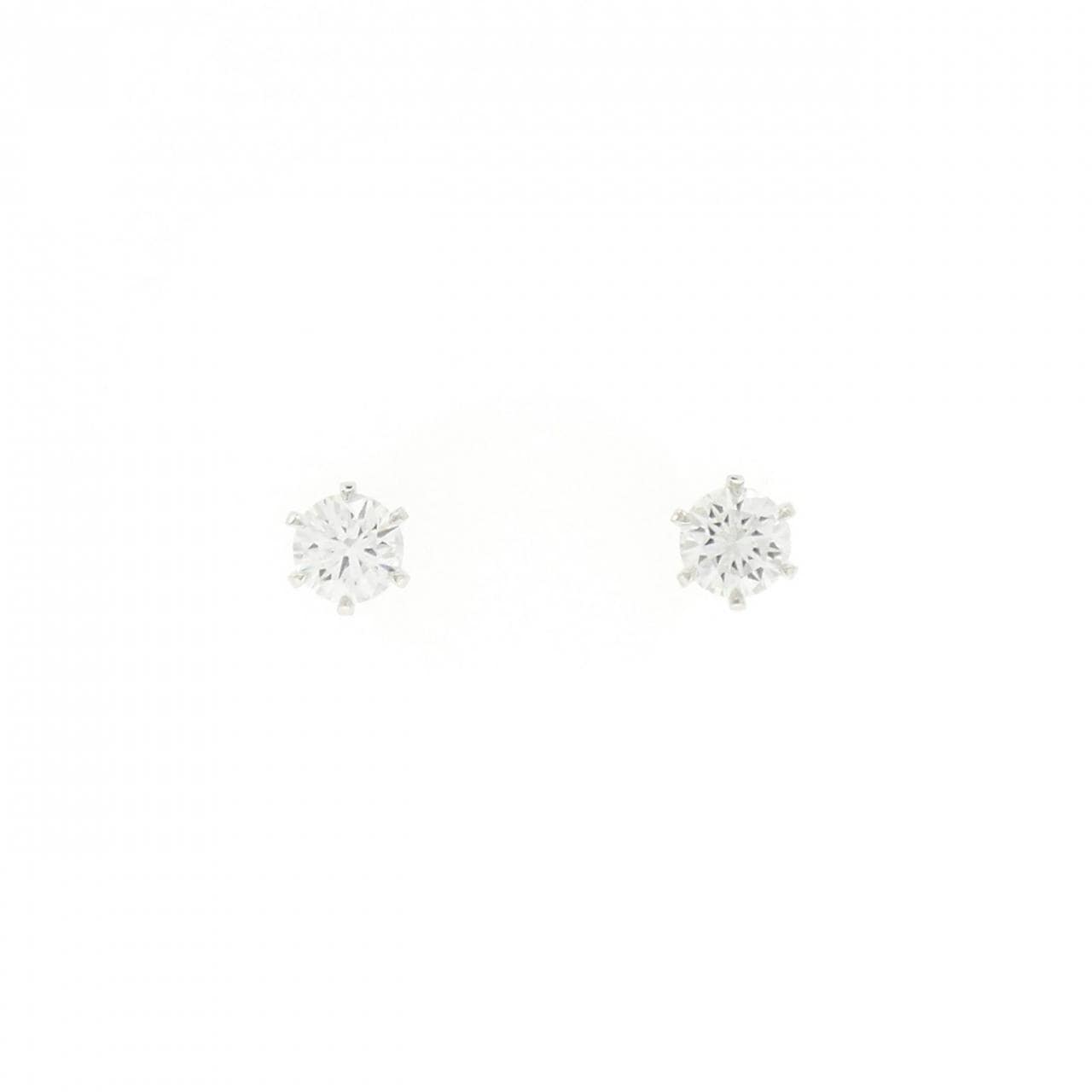 【リメイク】PT900/ST ダイヤモンド ピアス 0.311CT 0.312CT D VVS2 VG