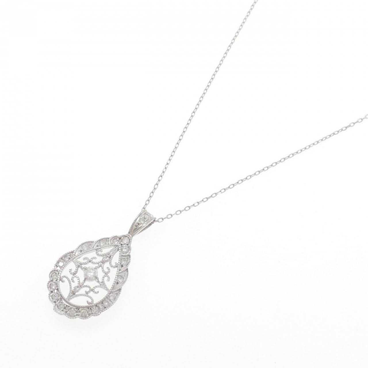 PT900/PT850 ダイヤモンド ネックレス 0.53CT