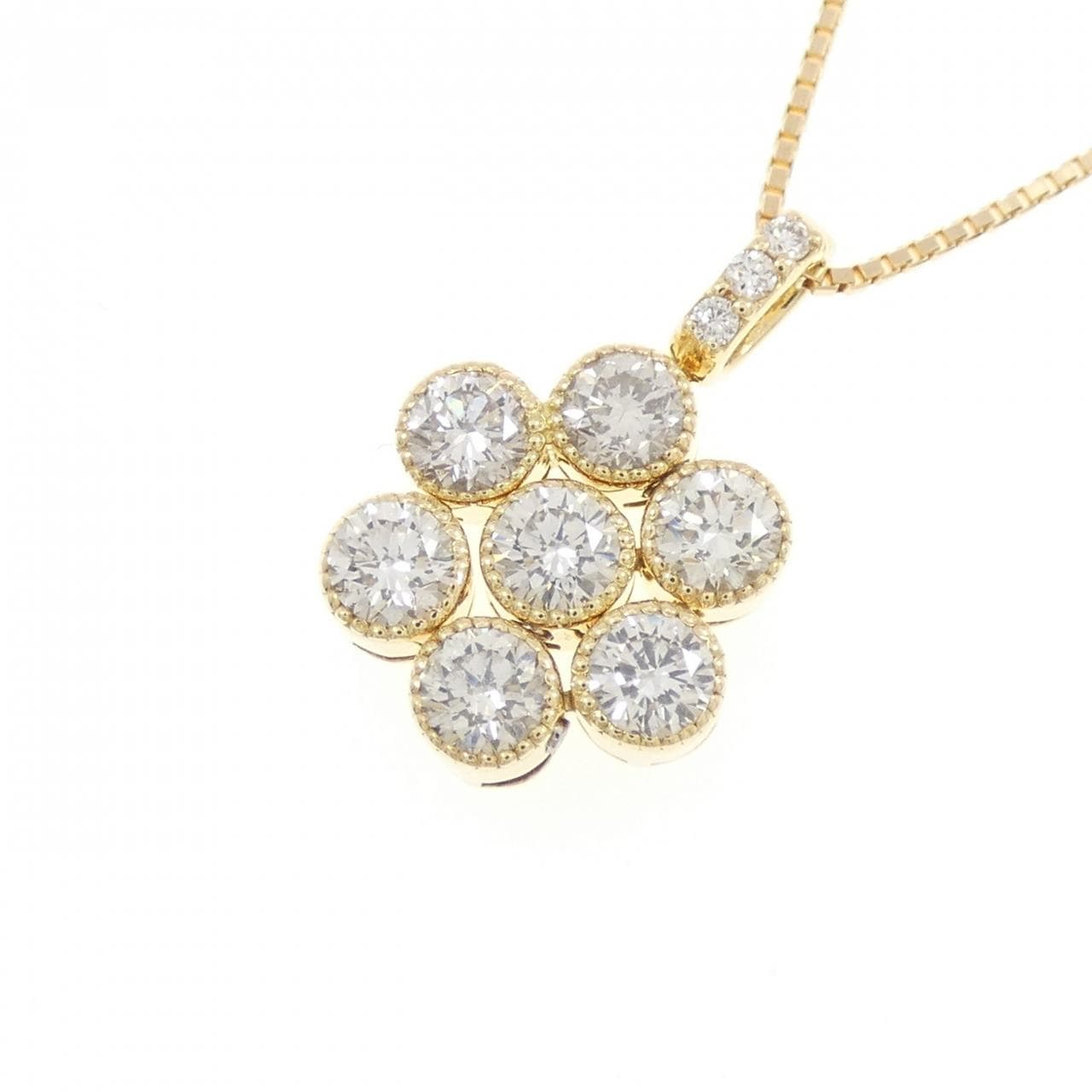 K18YG ダイヤモンド ネックレス 1.00CT