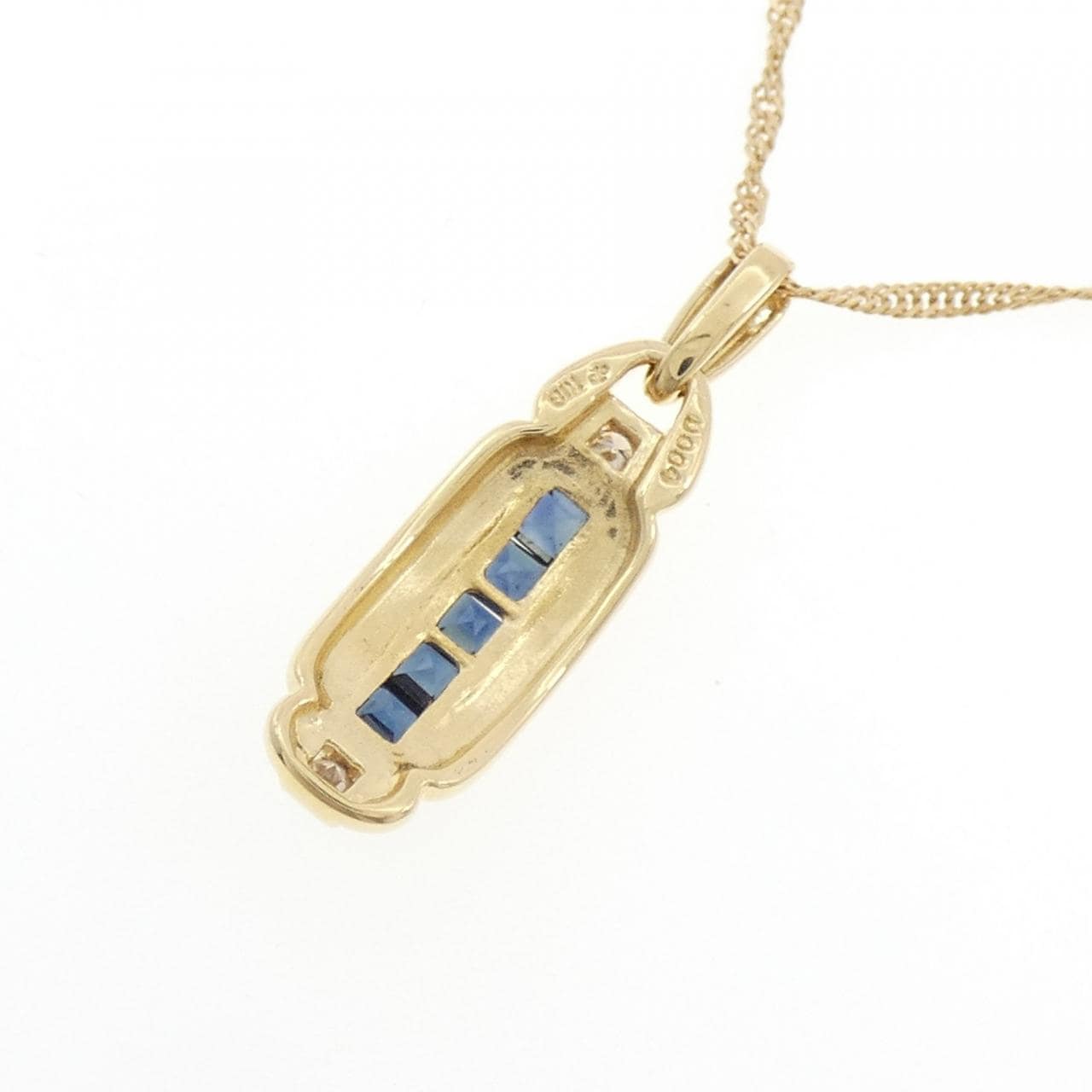 K18YG サファイヤ ネックレス