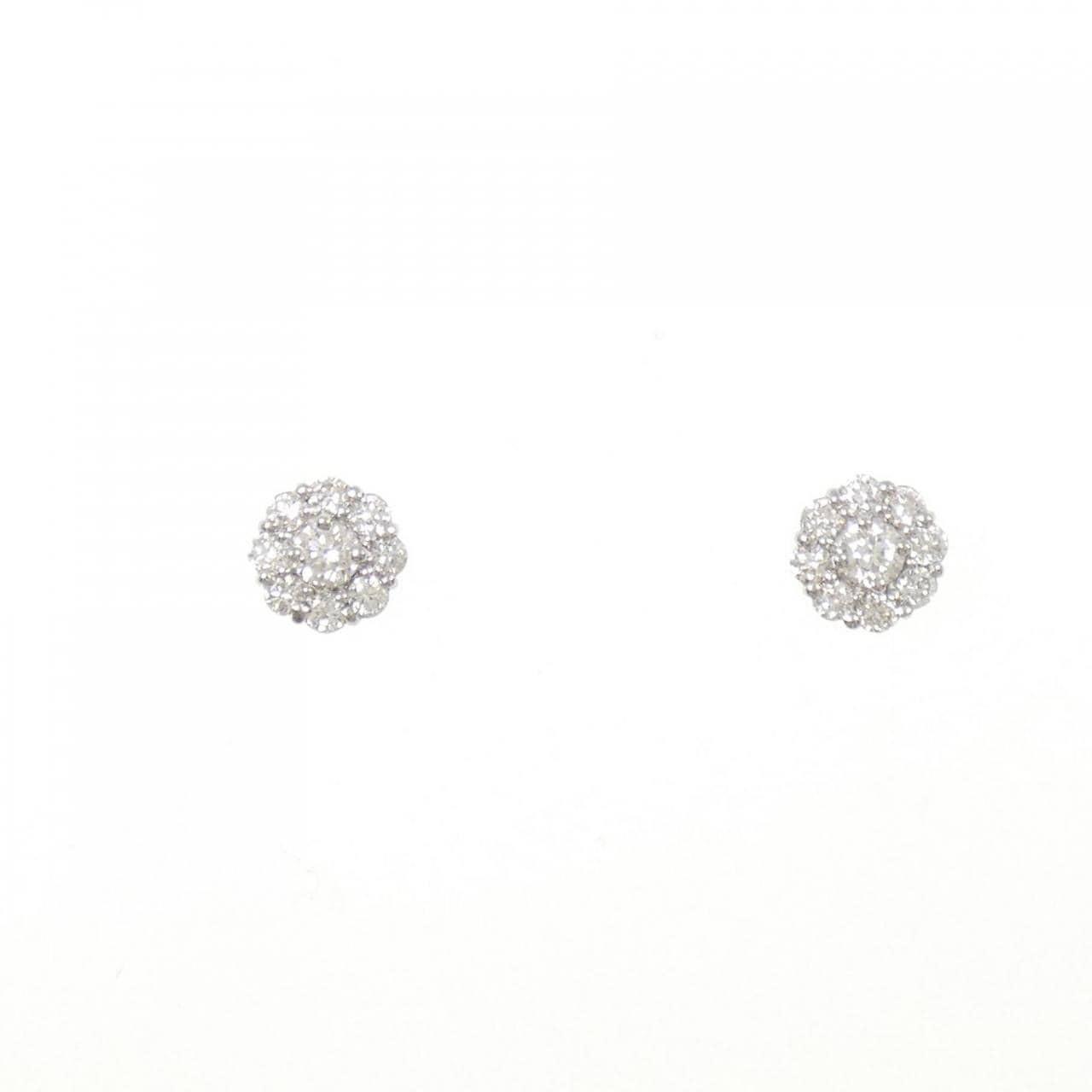 PT900 ダイヤモンド ピアス 0.30CT