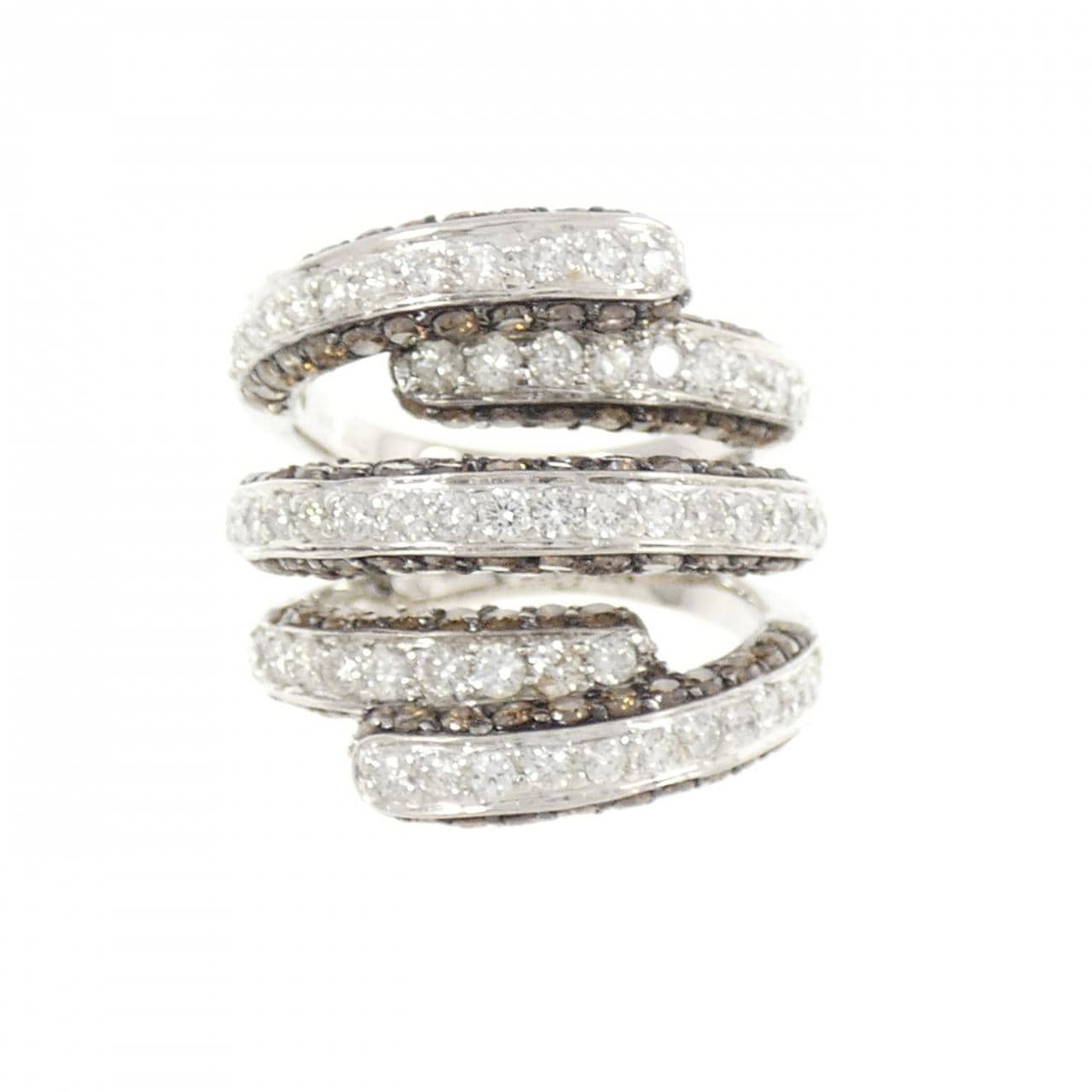 750WG/750BG ダイヤモンド リング 2.50CT