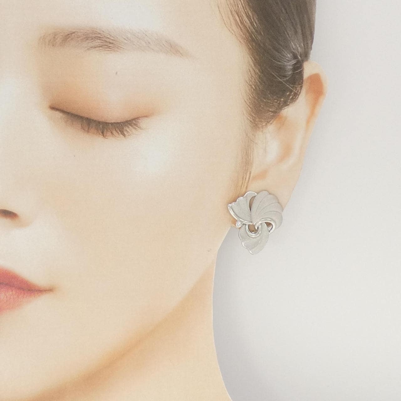 タムラ ムネタカ ダイヤモンド イヤリング 0.06CT