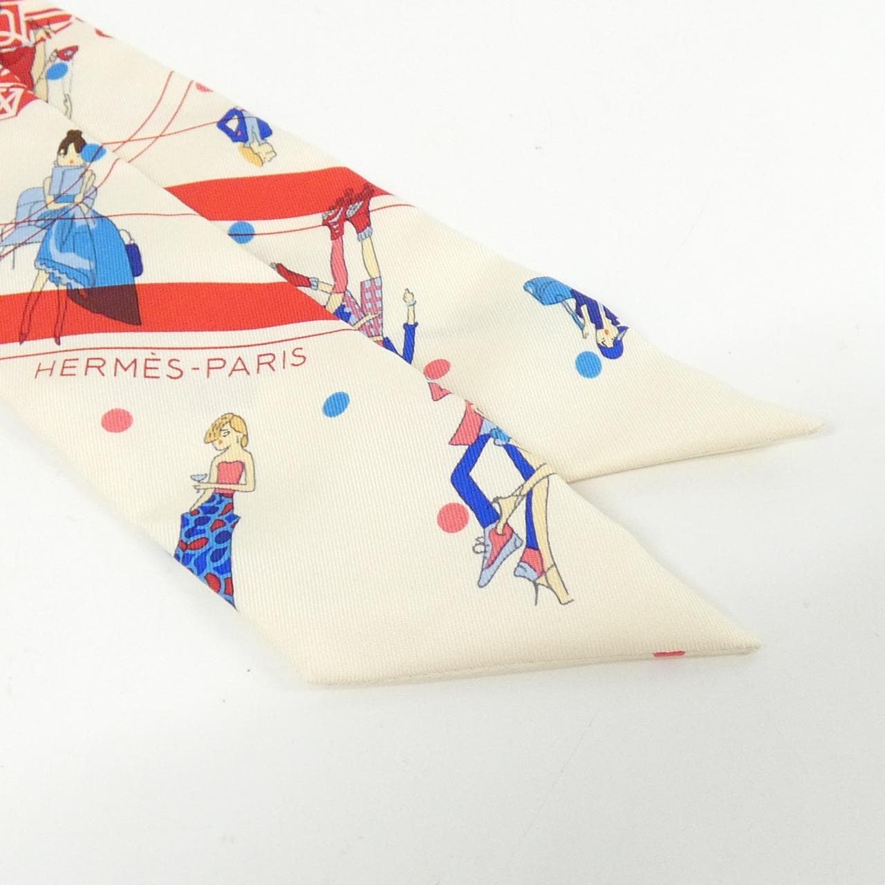 【未使用品】エルメス EX-LIBRIS LES PARISIENNE ツイリー 063416S スカーフ