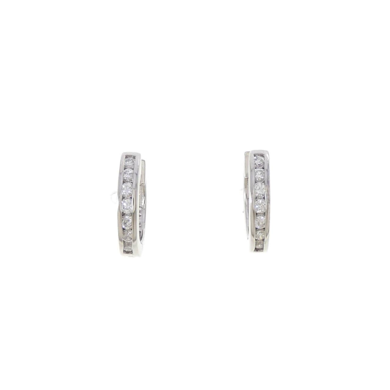 PT900 ダイヤモンド ピアス 0.18CT