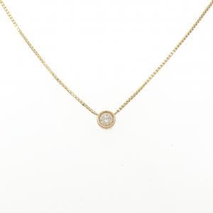 K18YG ソリティア ダイヤモンド ネックレス 0.50CT