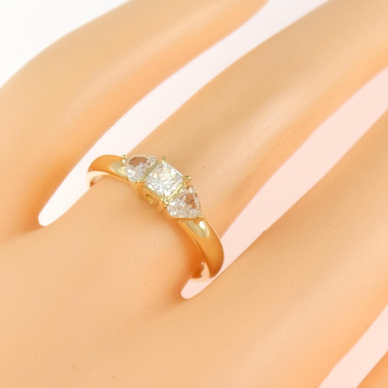 K18YG ダイヤモンド リング 0.23CT