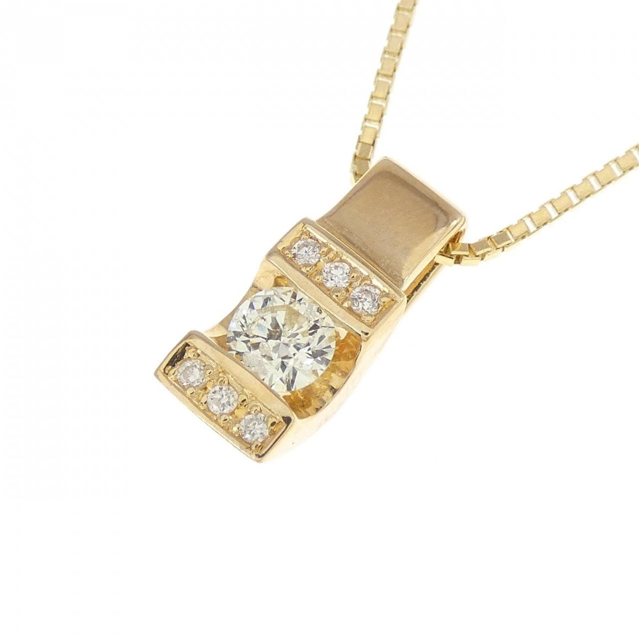 K18YG ダイヤモンド ネックレス 0.180CT