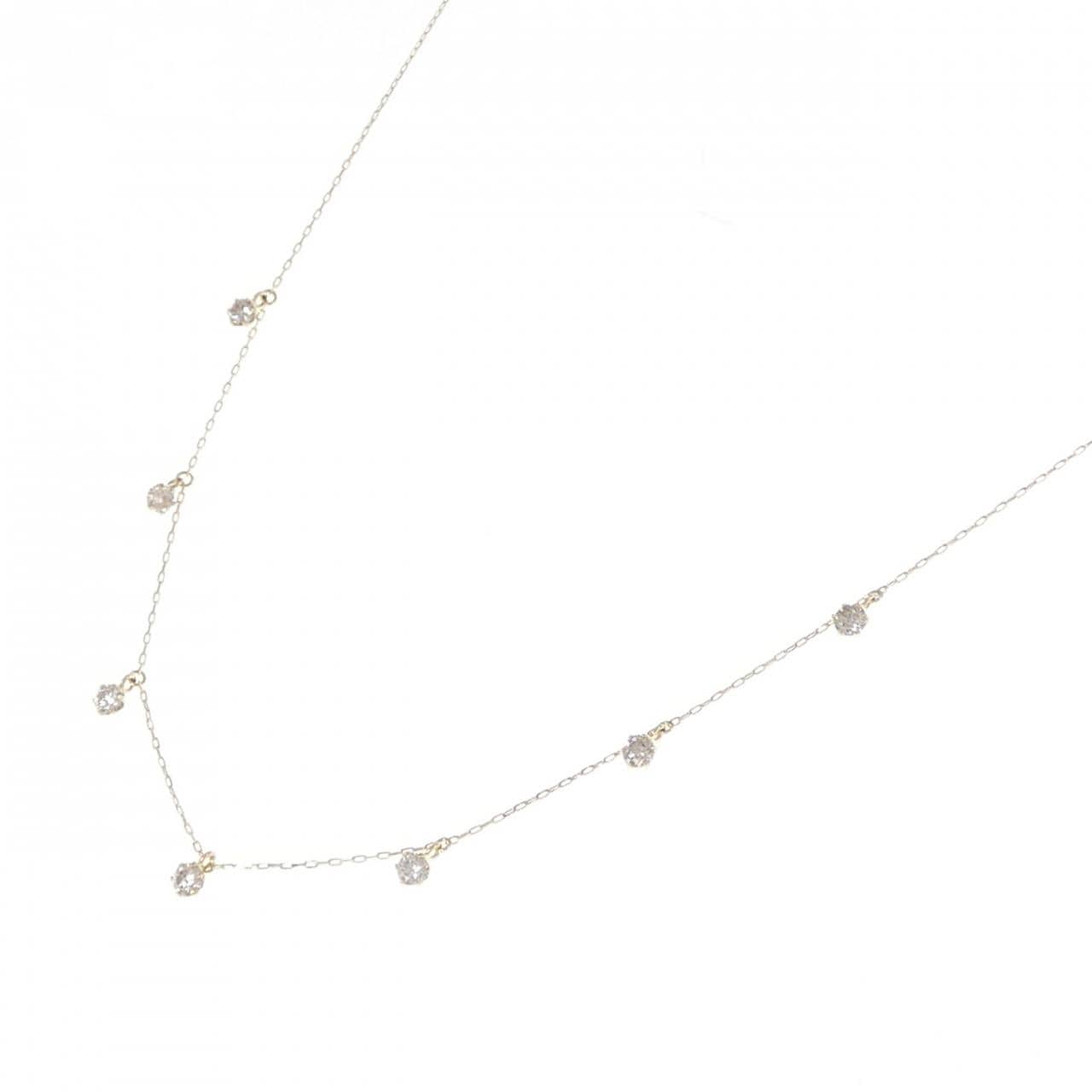 【新品】K18YG ダイヤモンド ネックレス 0.50CT