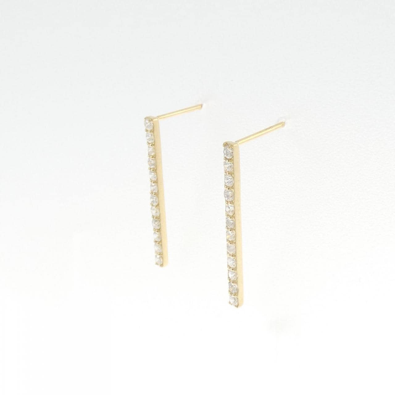 【リメイク】K18YG ダイヤモンド ピアス 0.40CT