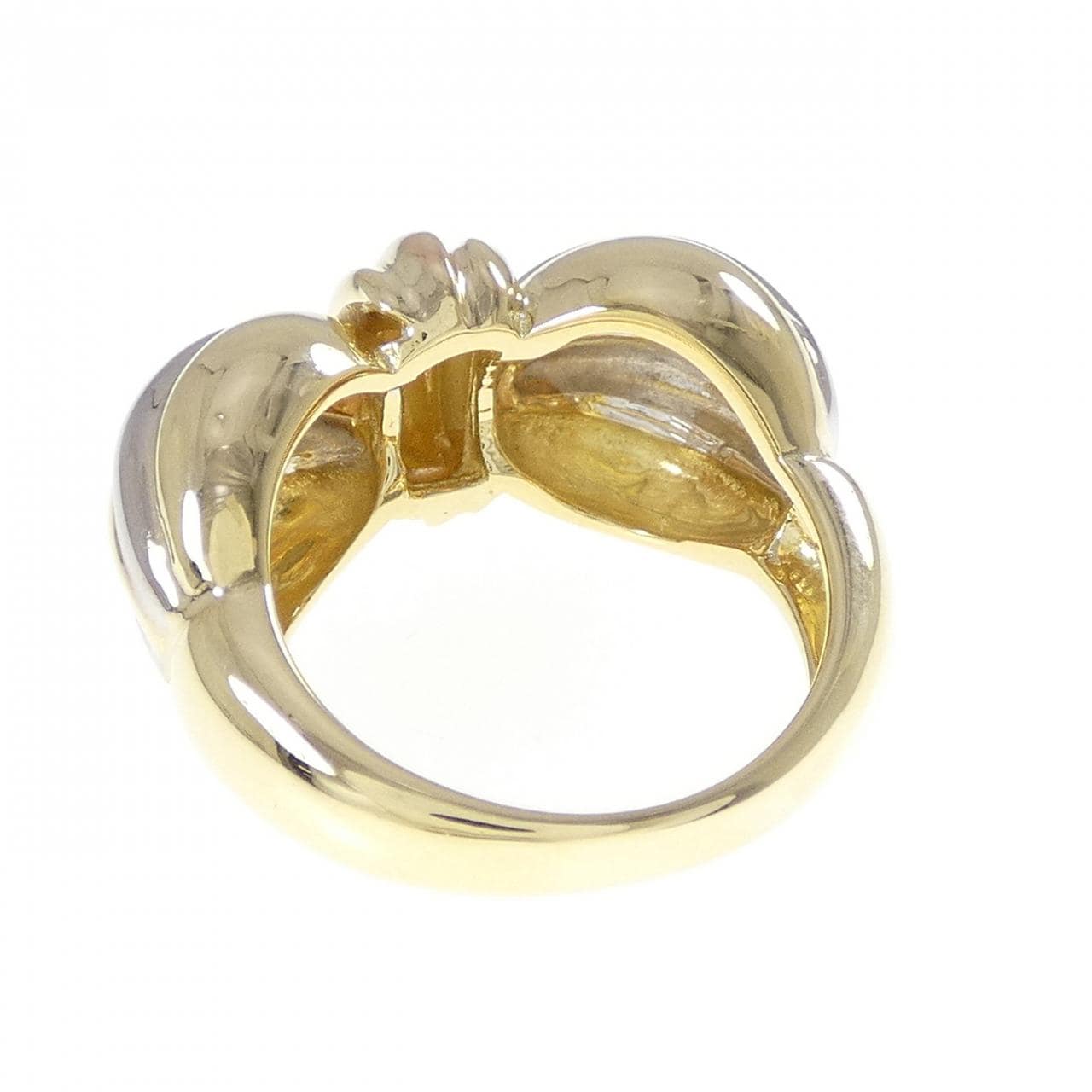 750スリーカラー リボン リング