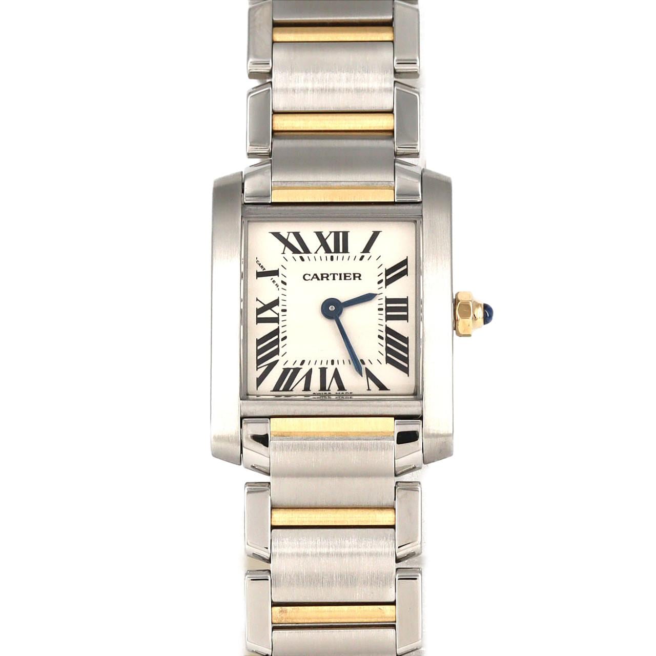 カルティエ タンクフランセーズSM コンビ W51007Q4 SSxYG クォーツ