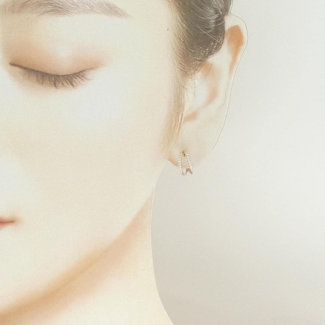 K18PG ダイヤモンド ピアス 0.20CT