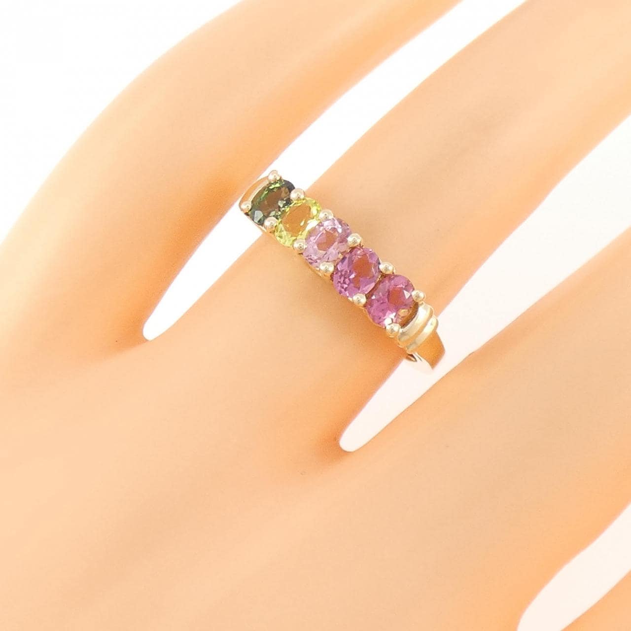 10KYG トルマリン リング