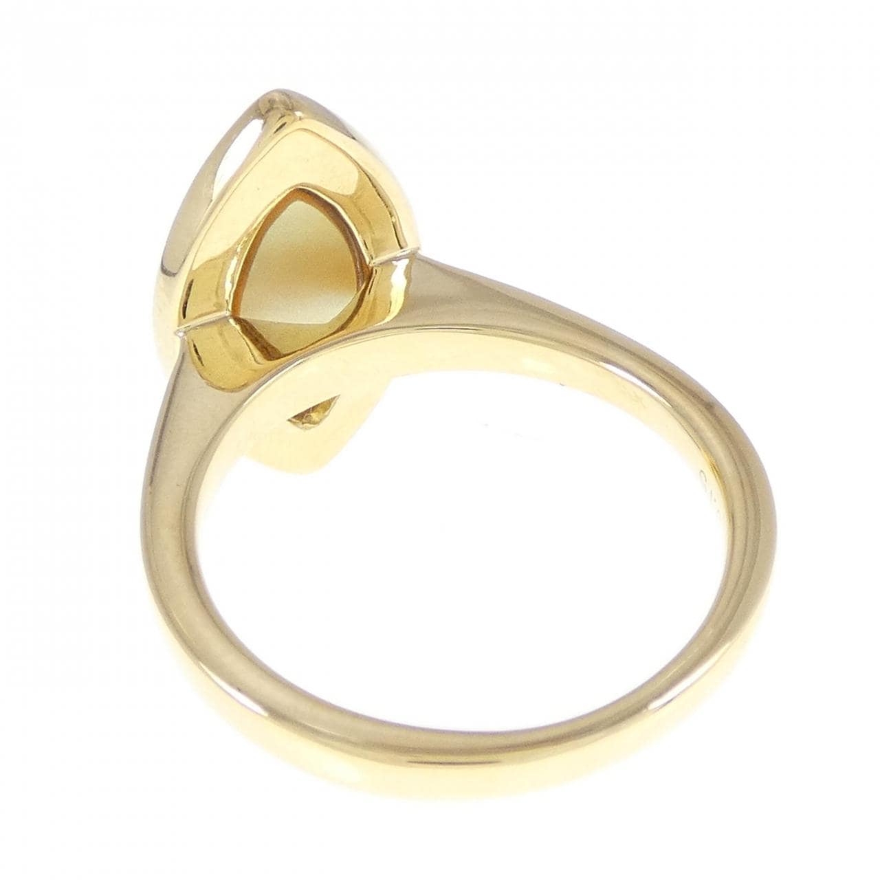 K18YG mother of pearl ring