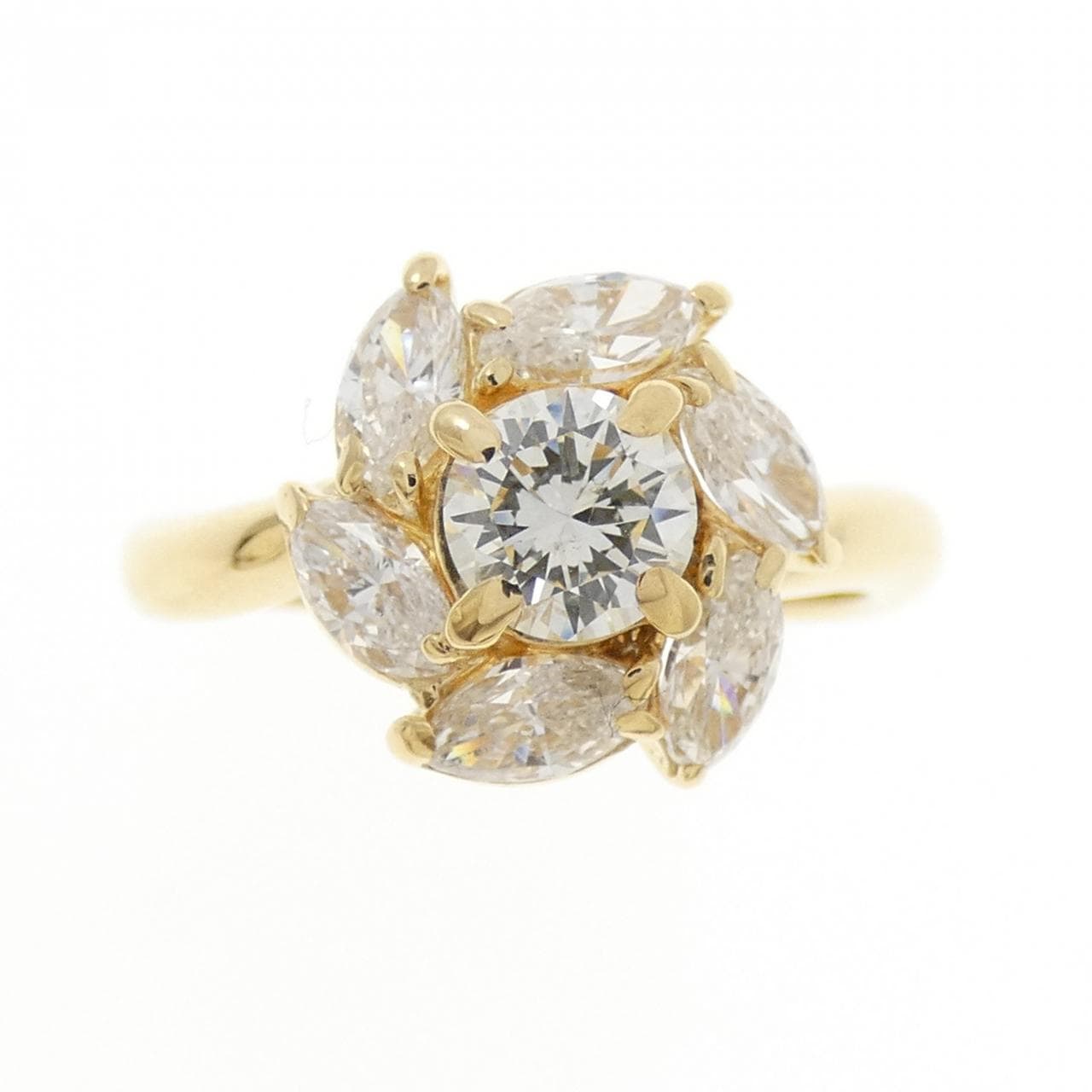 K18YG ダイヤモンド リング 1.35CT