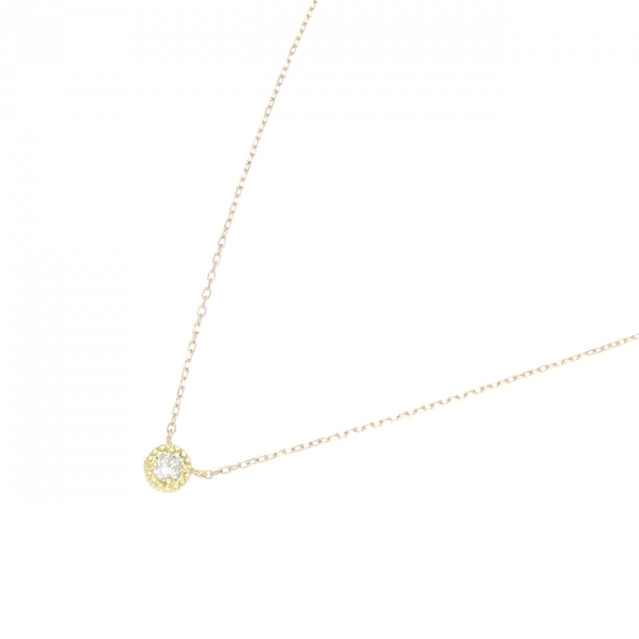 K18YG ダイヤモンド ネックレス 0.10CT