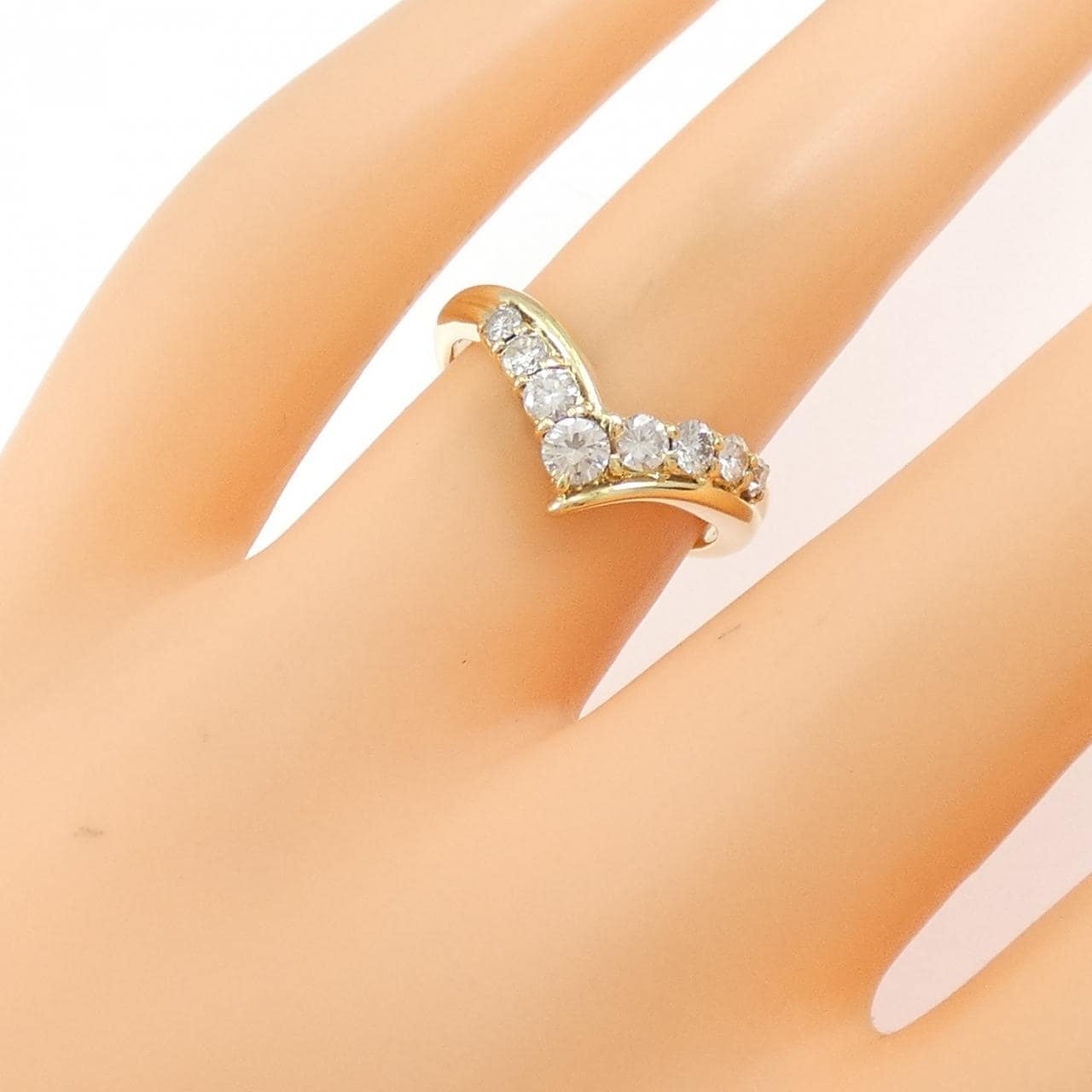 K18YG ダイヤモンド リング 0.50CT