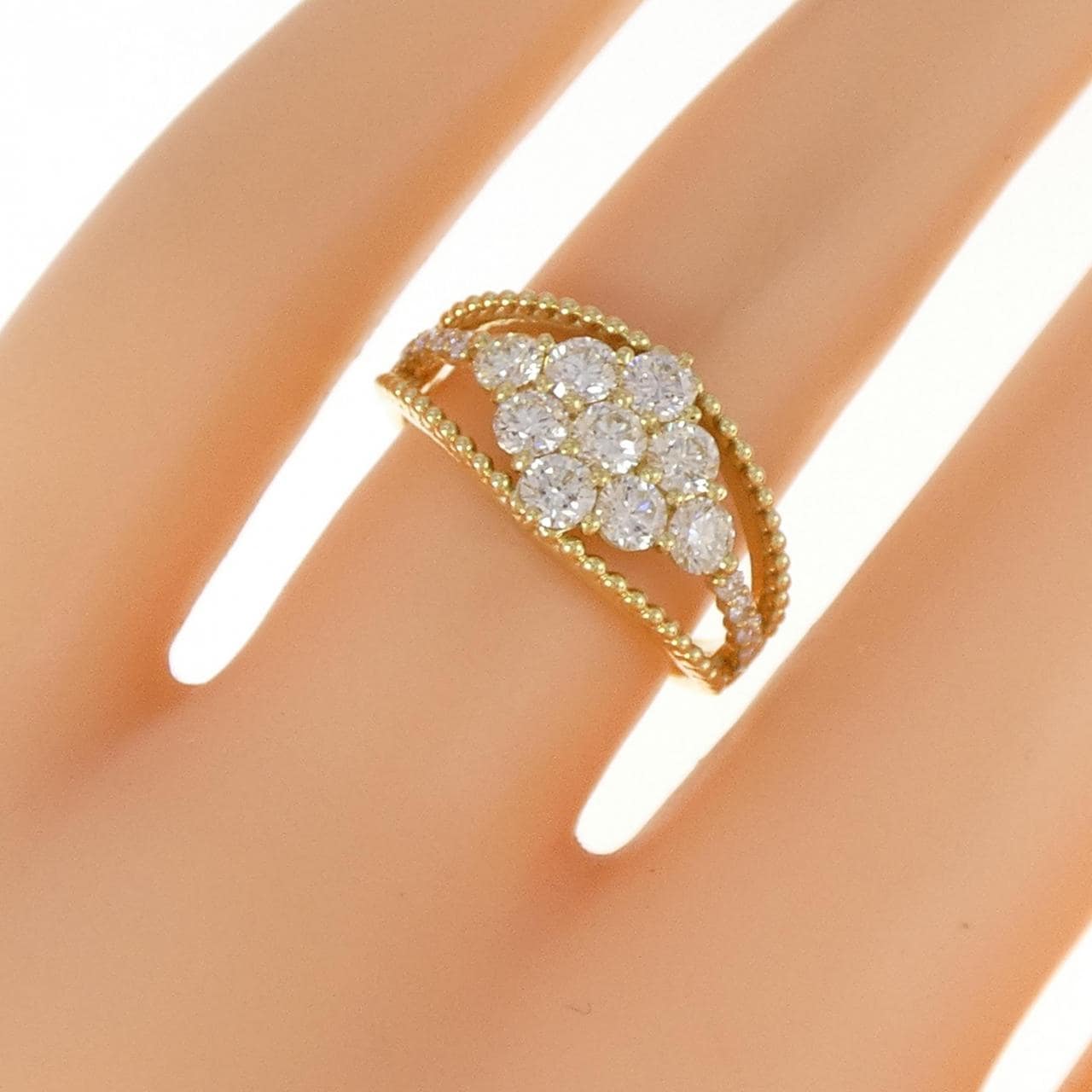 K18YG ダイヤモンド リング 1.01CT