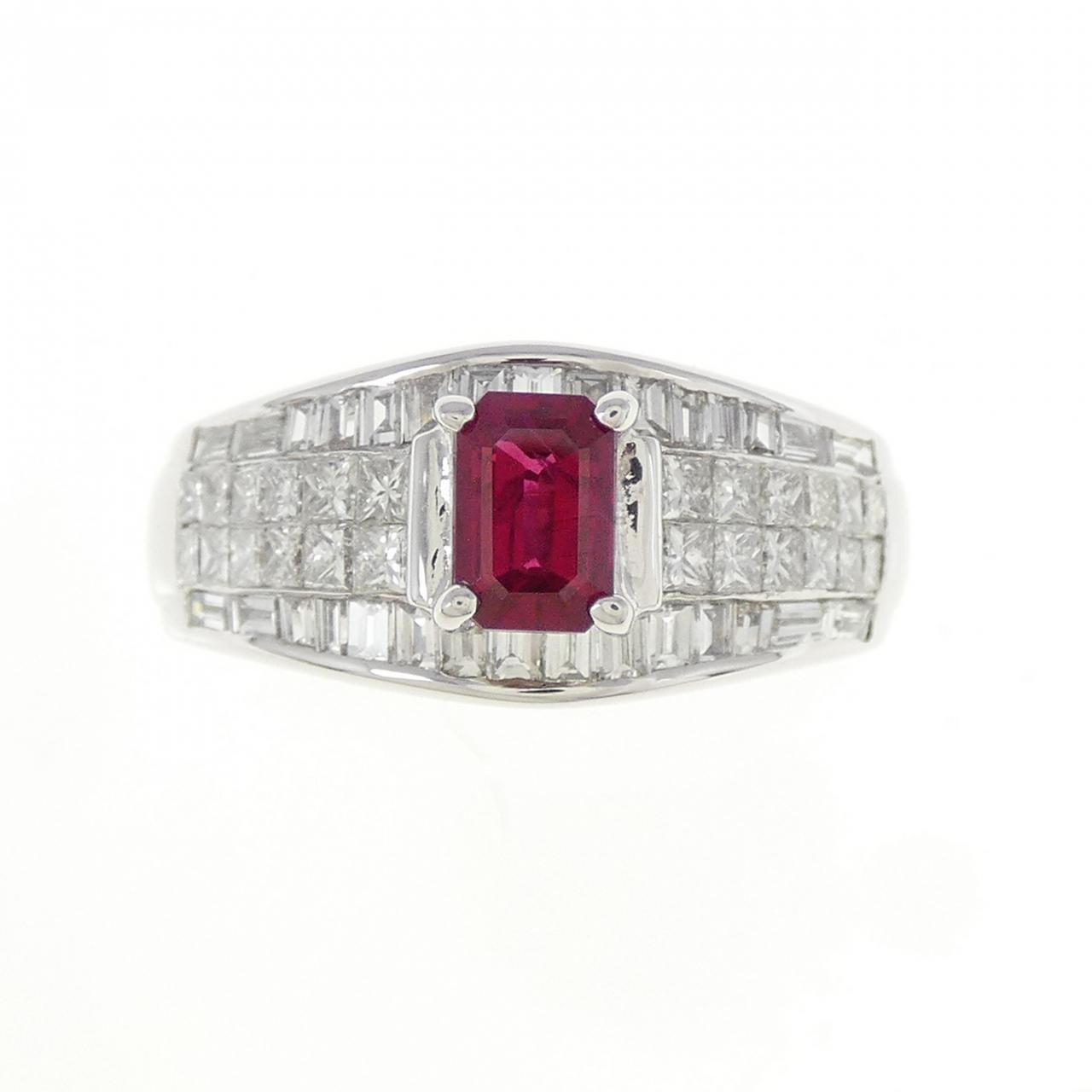 PT900 ルビー リング 0.63CT