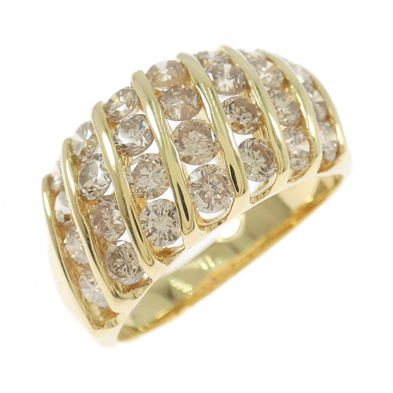 K18YG ダイヤモンド リング 2.04CT