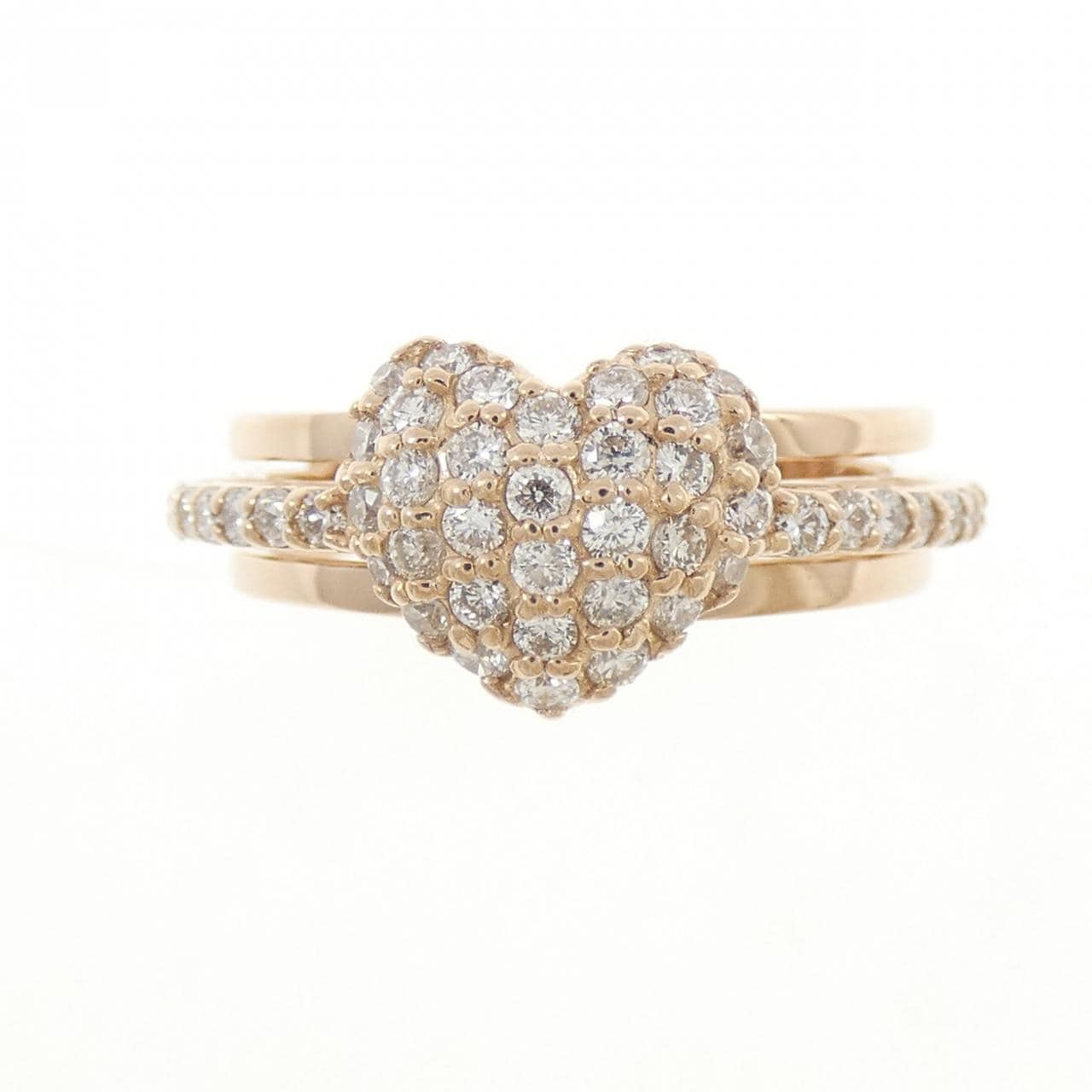 ポンテヴェキオ ハート ダイヤモンド リング 0.51CT