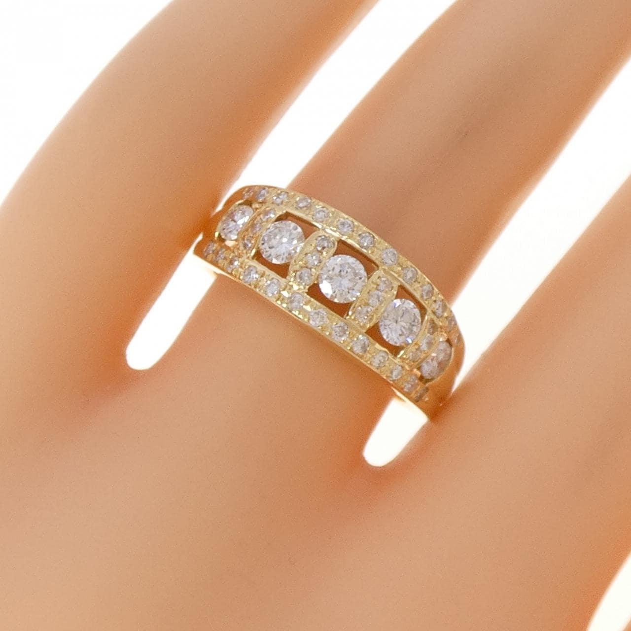 K18YG ダイヤモンド リング 0.801CT