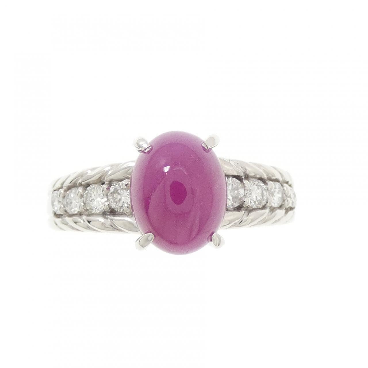 PT900 ルビー リング 2.82CT