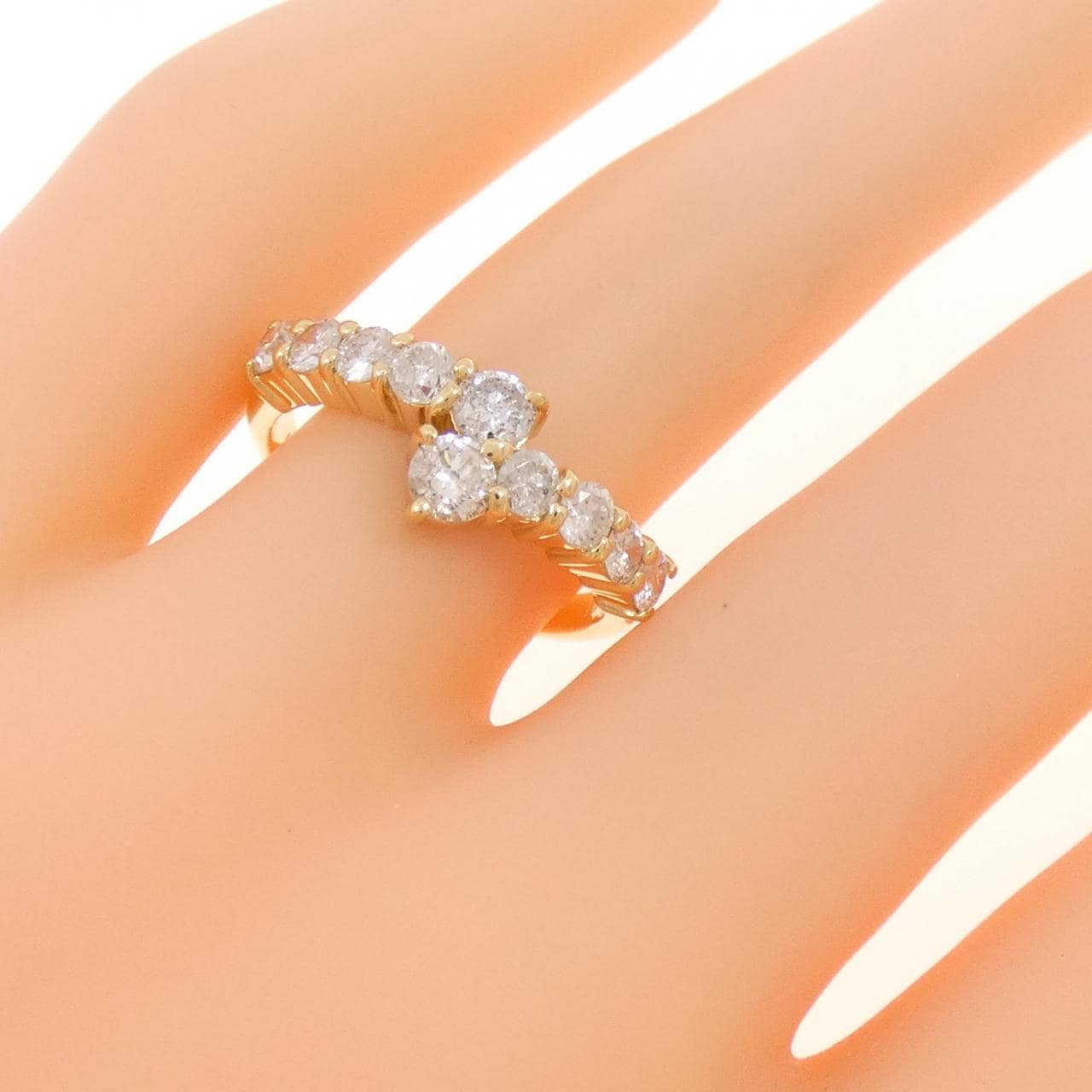 K18YG ダイヤモンド リング 1.01CT