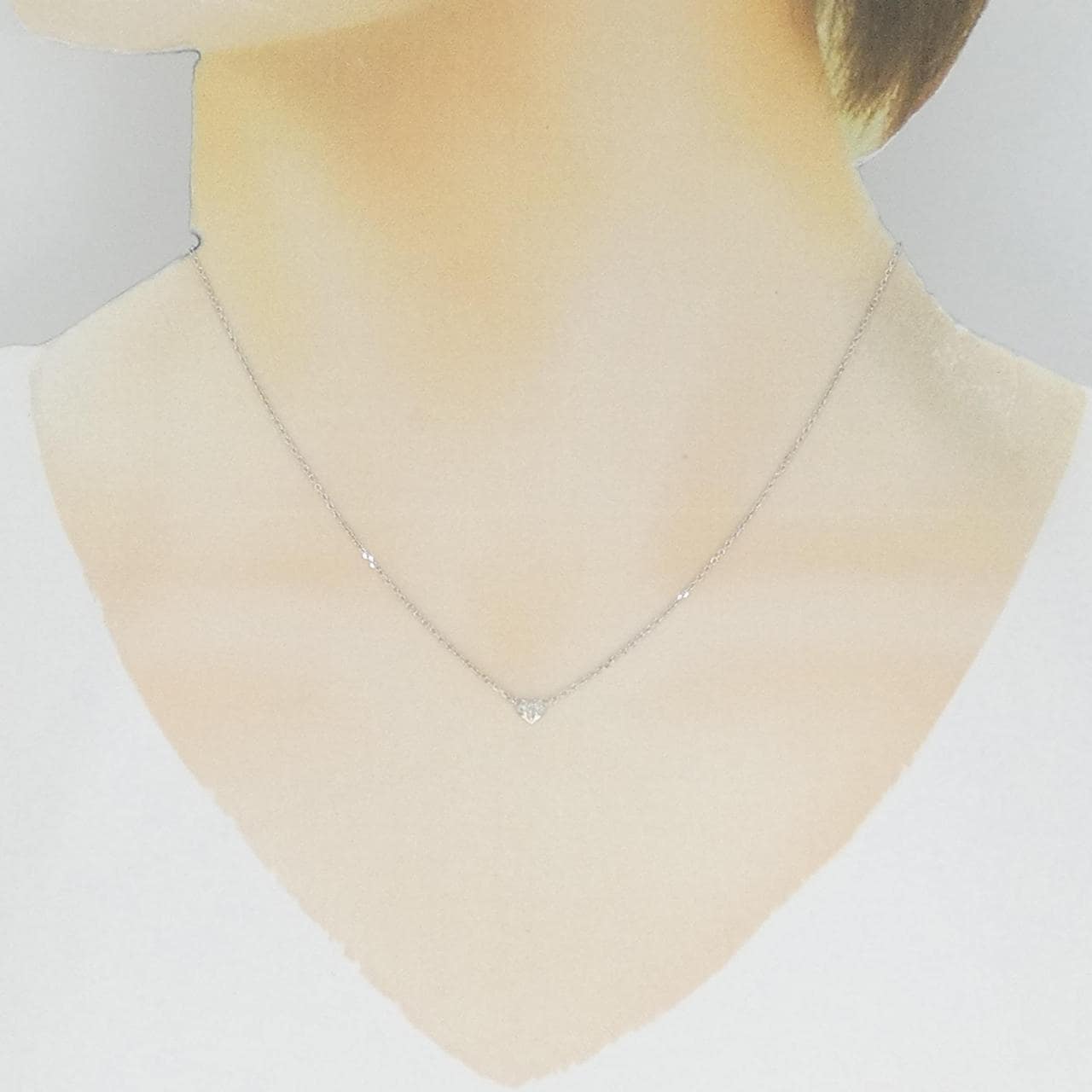 サマンサティアラ ハート ダイヤモンド ネックレス 0.01CT