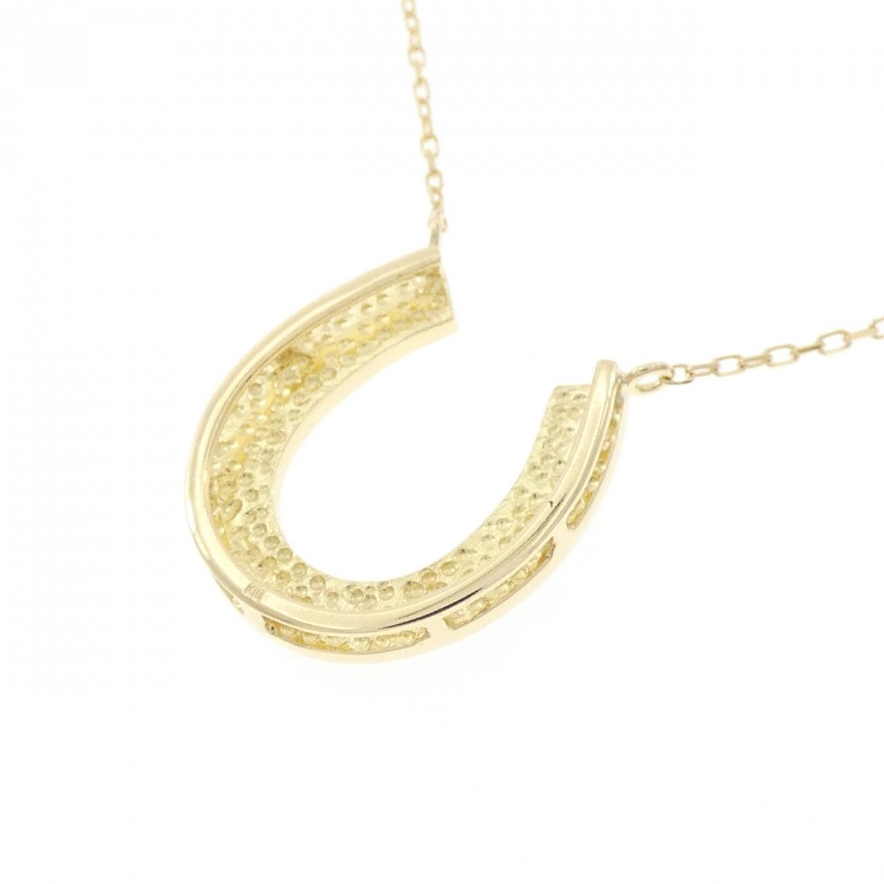 K18YG ホースシュー ネックレス