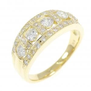 K18YG ダイヤモンド リング 0.801CT