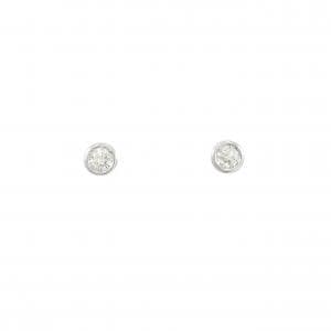 PT900 ソリティア ダイヤモンド ピアス 0.14CT