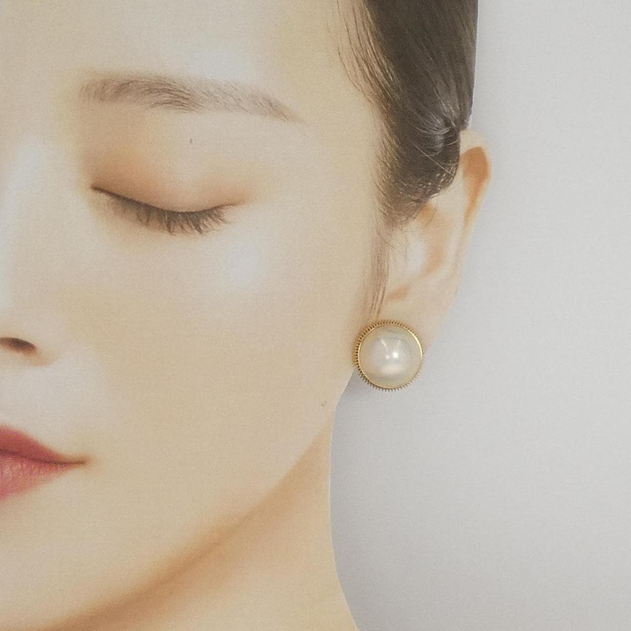 K18YG マベパール ピアス