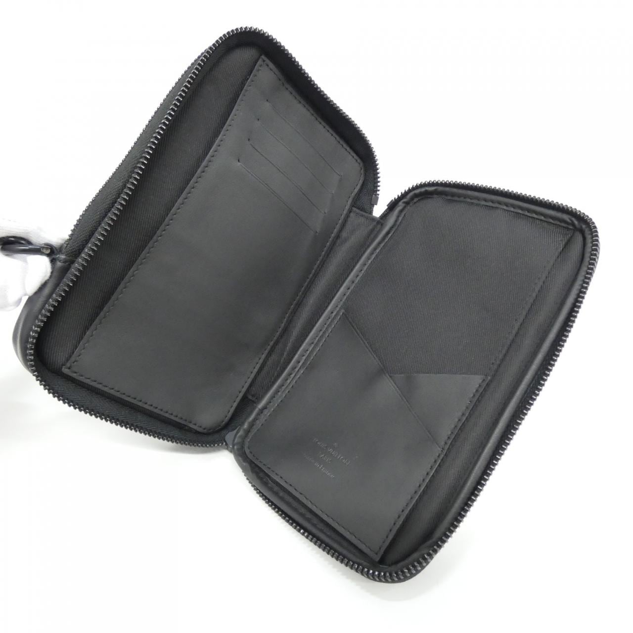 ルイヴィトン ダミエ ジャイアント(LVスクエアード) ダブル フォン ポーチ N40377 ショルダーバッグ