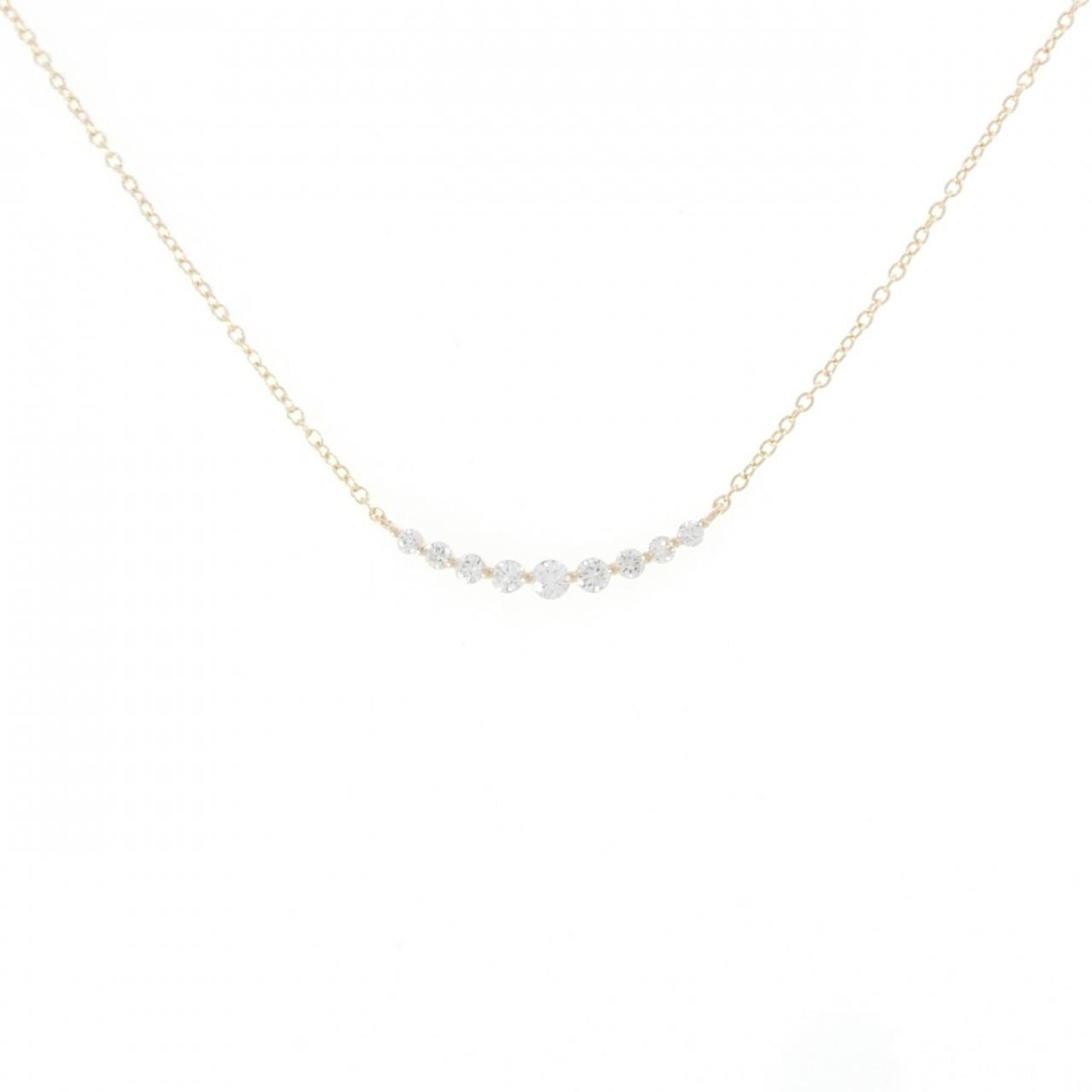 【リメイク】K10YG ダイヤモンド ネックレス 0.20CT