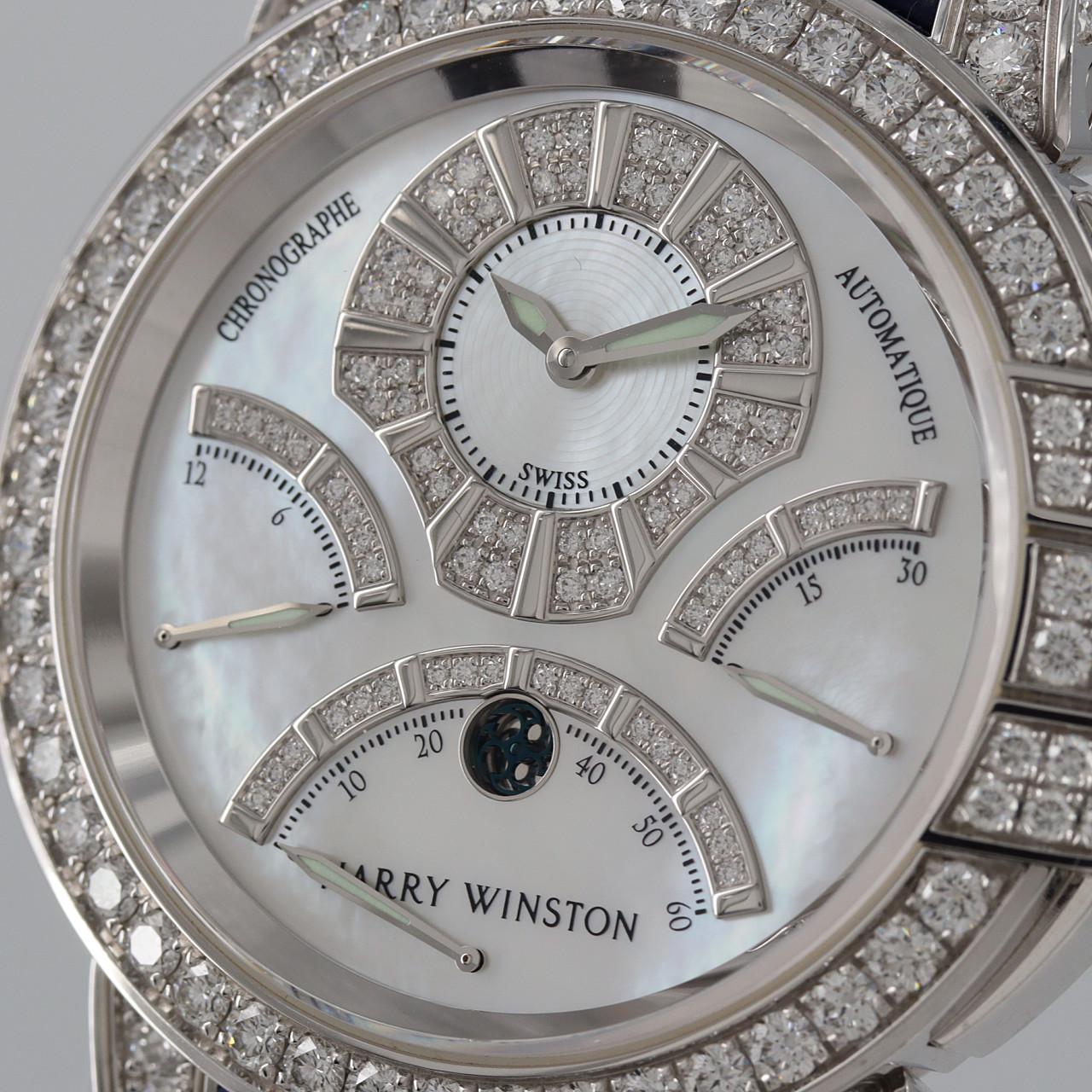 ハリーウィンストン オーシャントリレトロクロノ WG/D･ラグD OCEACT44WW002 WG 自動巻