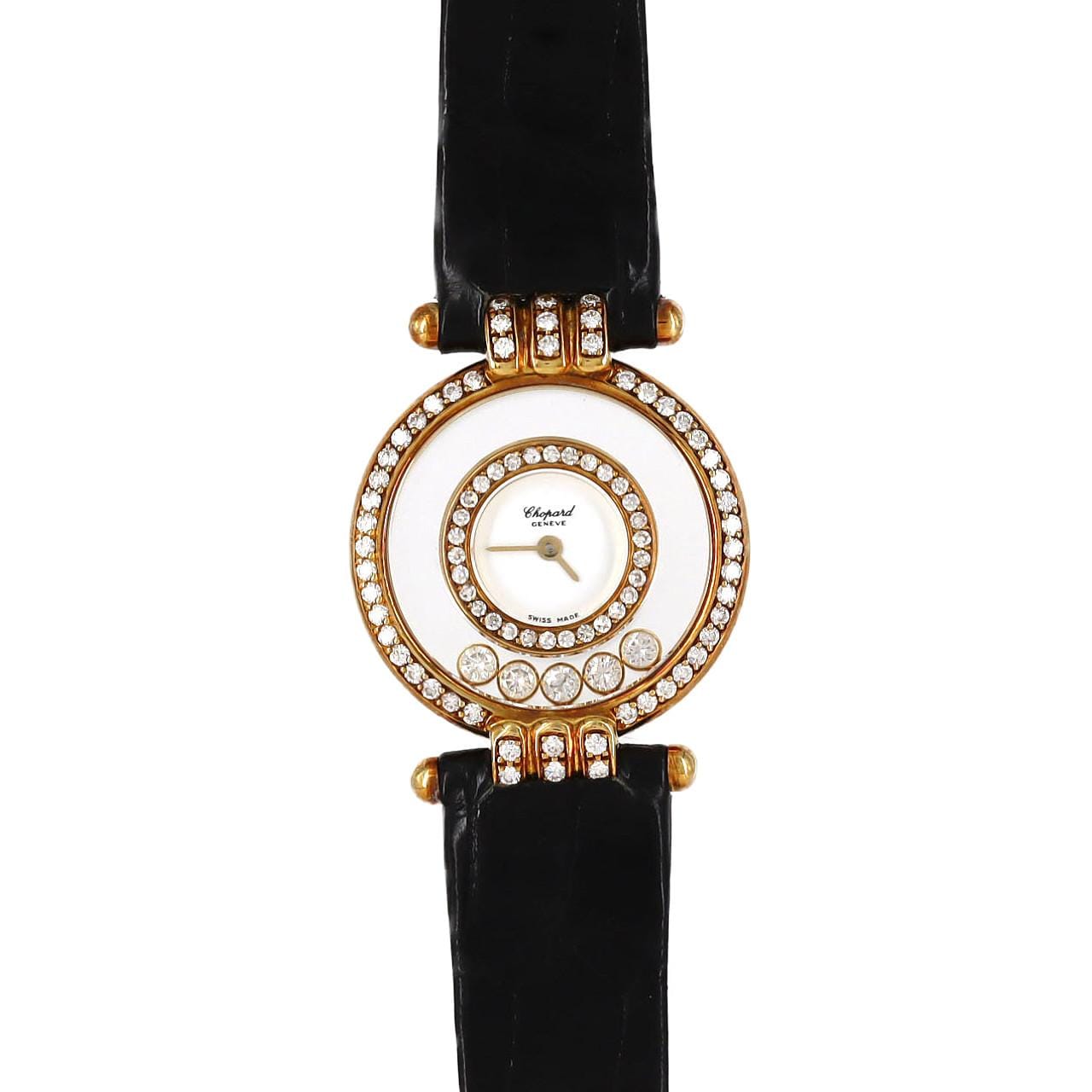 ショパール ハッピーダイヤモンド YG/2D･5P 205605-0001 YG クォーツ