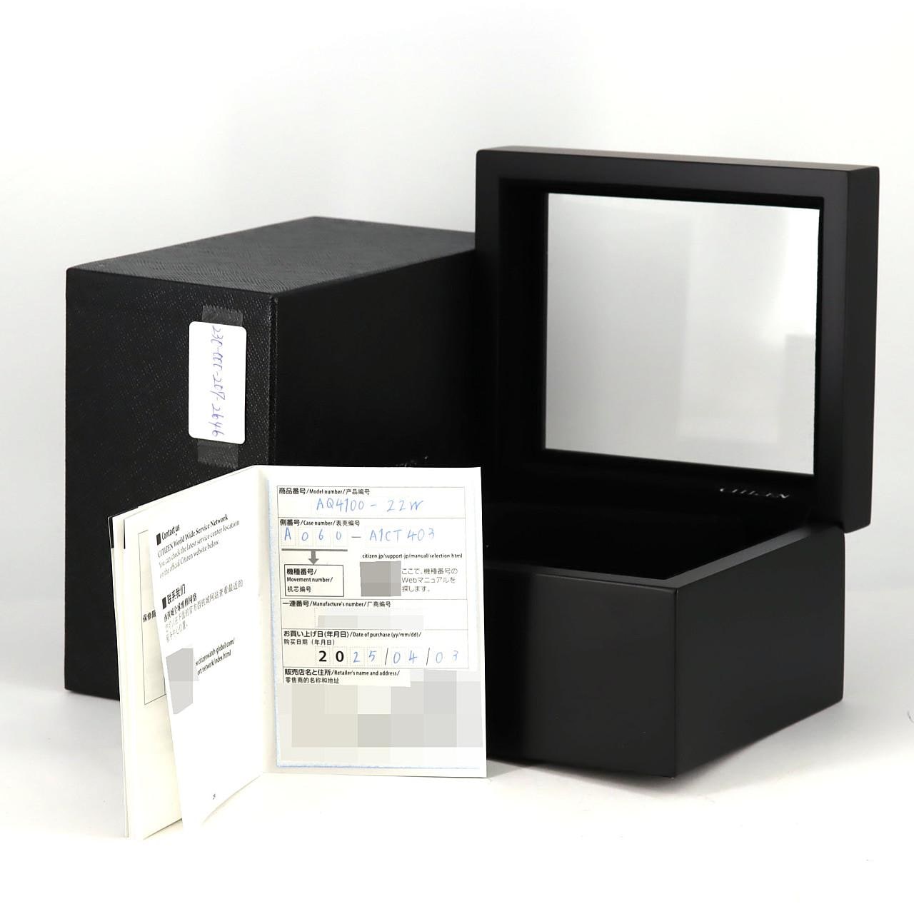 CITIZEN CITIZEN萬年曆 TI LIMITED A060-A1CT403/AQ4100-22W TI 太陽能石英