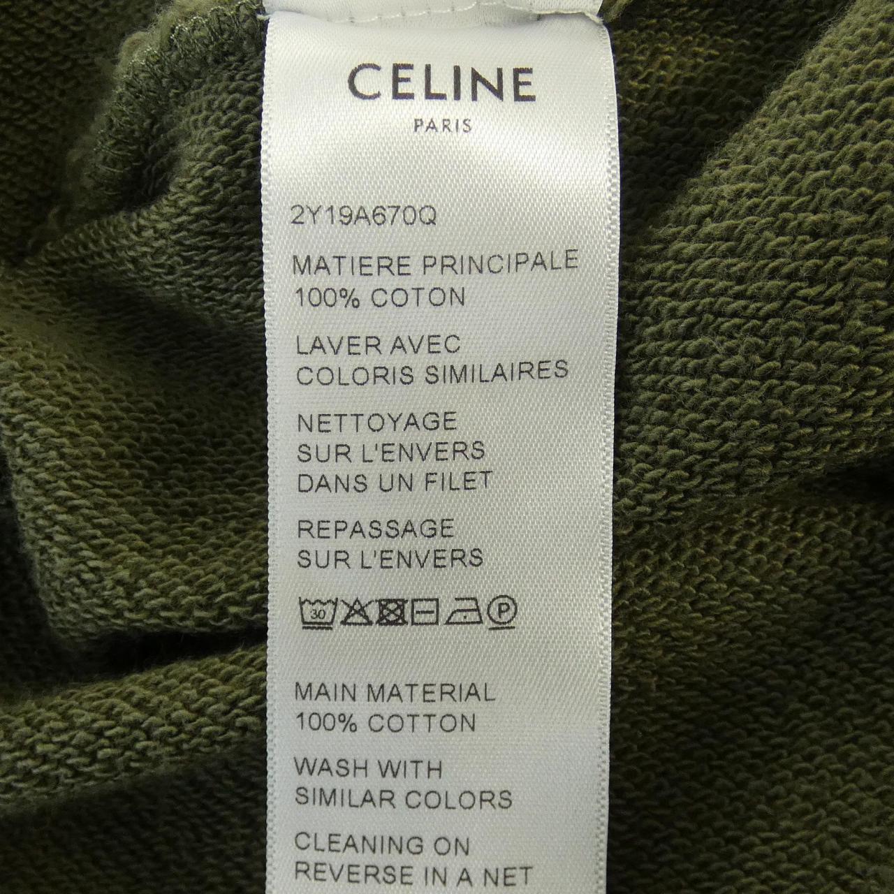 セリーヌ CELINE CROPPED CELINE T-SHIRT 2Y19A670Q スウェット
