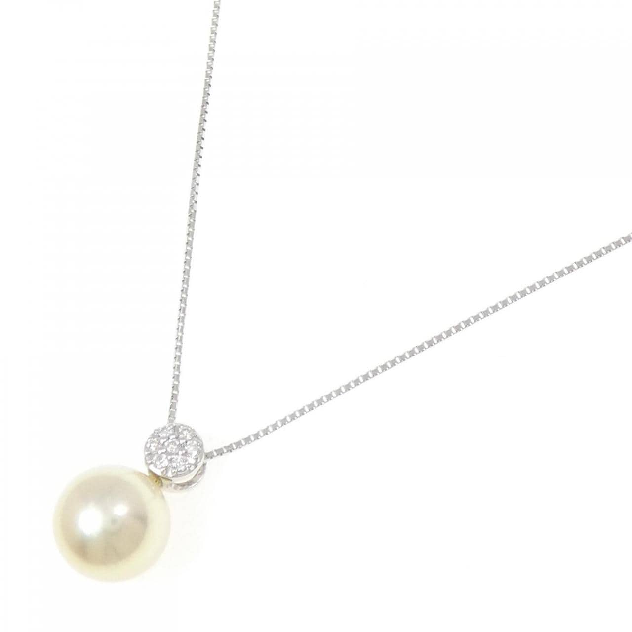 K18WG アコヤパール ネックレス 9.3mm