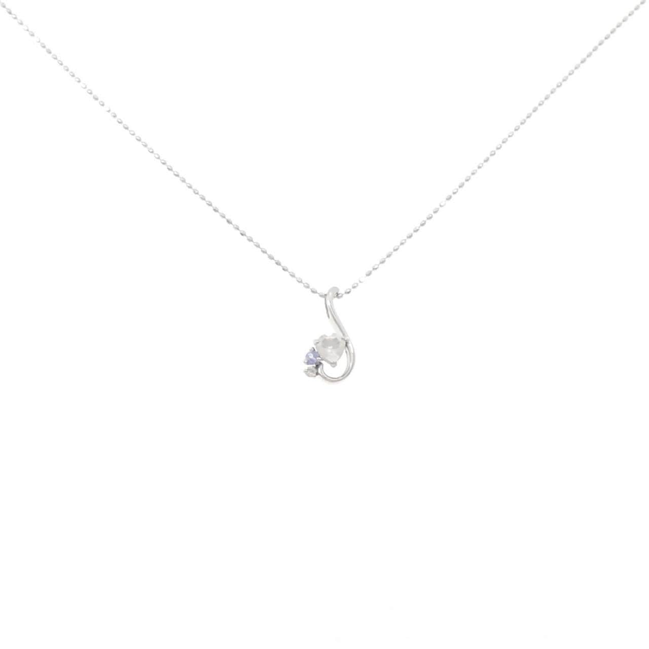 K10WG カラーストーン ネックレス